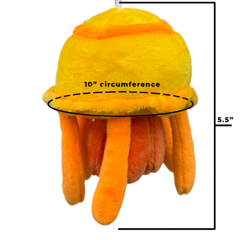 Jellyfish plush keychains