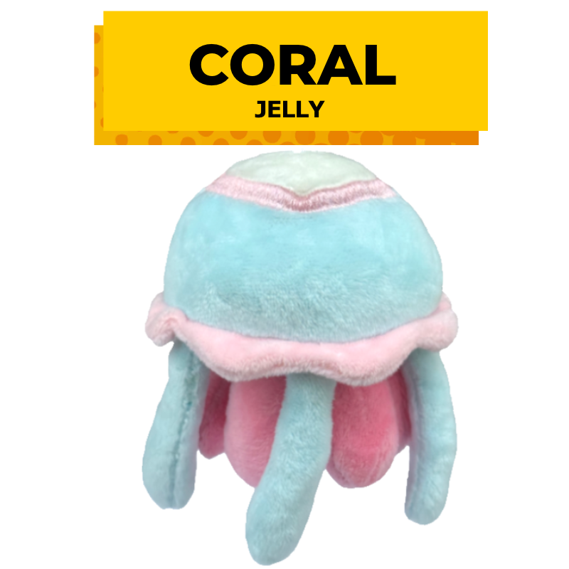 Jellyfish plush keychains