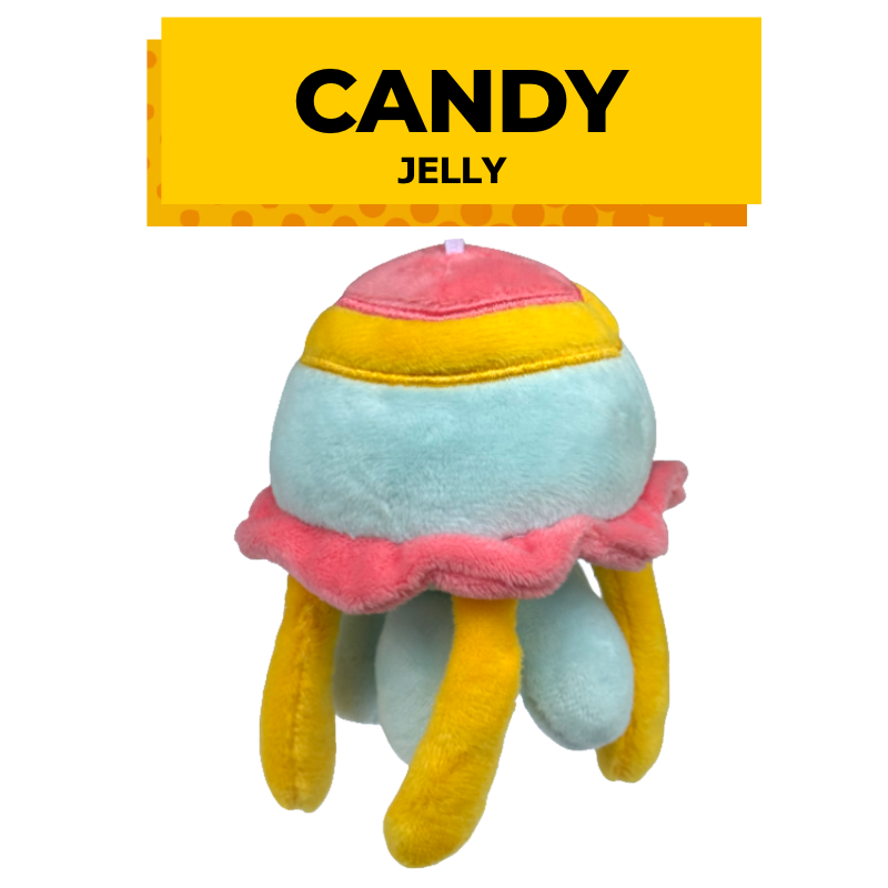 Jellyfish plush keychains