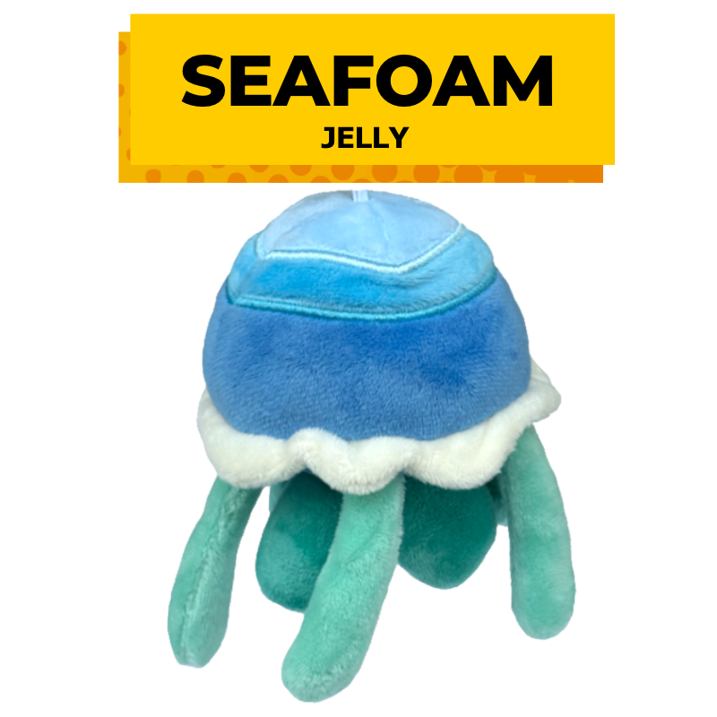 Jellyfish plush keychains