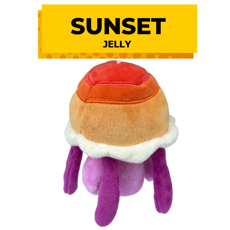 Jellyfish plush keychains