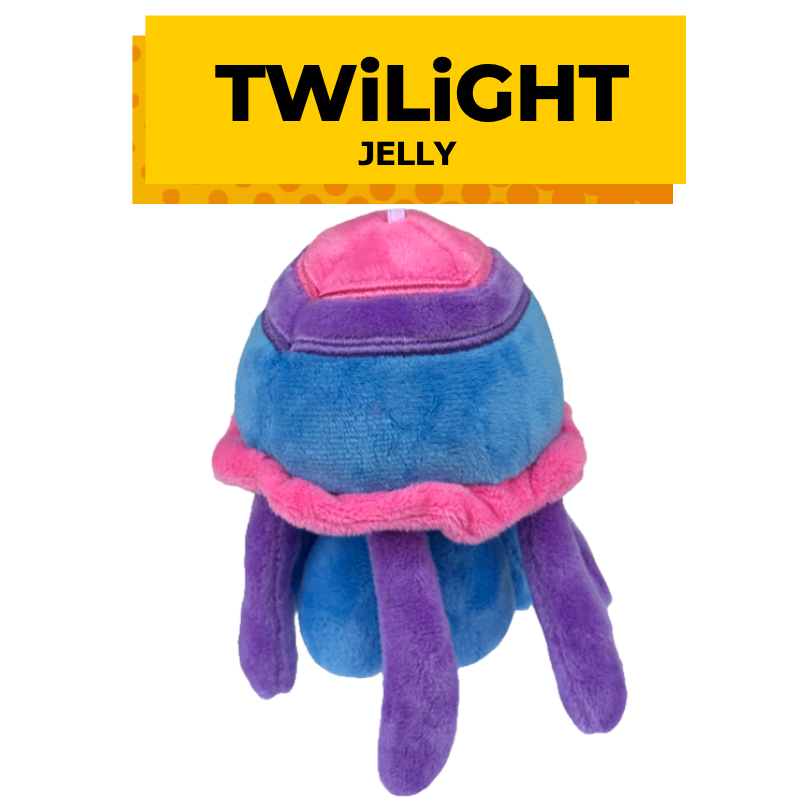 Jellyfish plush keychains